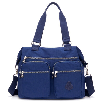 

Single shoulder bag large bag Oxford cloth bag single shoulder slant bag large capacity waterproof nylon canvas bag mother ba