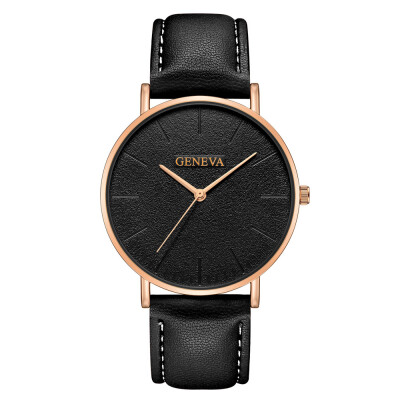 

Cheap Fashion Casual Women Students Minimalist Trend Temperament Art Design Small Dial leather Couple Watches