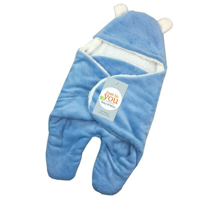 

US Newborn Baby Infant Swaddle Wrap Swaddling Blanket Fleece Warm Sleeping Bag