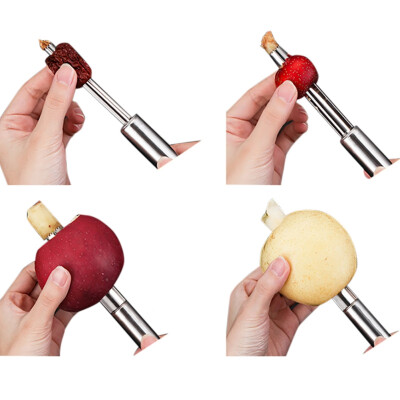 

4PCS New Fruit Cutter Multi-Function Core Set Stainless Steel Fruit Tools For Pear Cherry