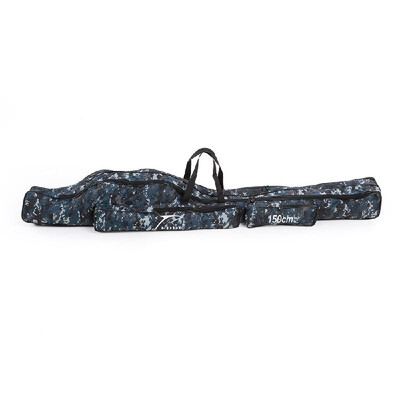 

Portable Folding Fishing Rod Carrier Canvas Fishing Pole Tools Storage Bag Case Fishing Gear Tackle