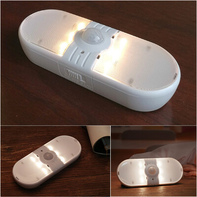 

Dry battery driven 6LED double head human body indoor night light