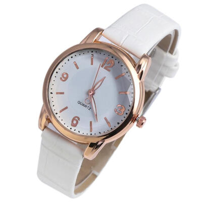 

Business Temperament Beautiful Ladies WristWatch Woman Fashion Love Leather Analog Round Souvenir Womens Quartz watch 2018 D