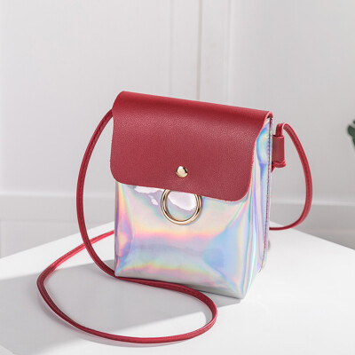 

Tailored Women Fashion Laser Cover Ring Hasp Crossbody Bag Shoulder Bag Coin Phone Bag BW