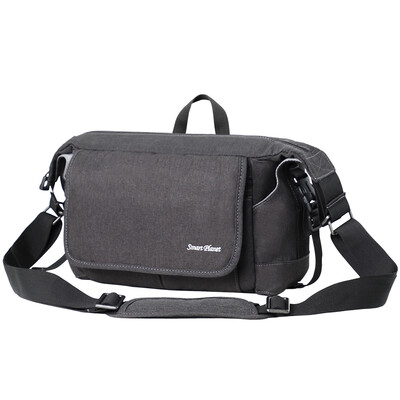 

Smart planet digital SLR camera bag fashion casual multi-function handbag shoulder camera bag unisex dark gray