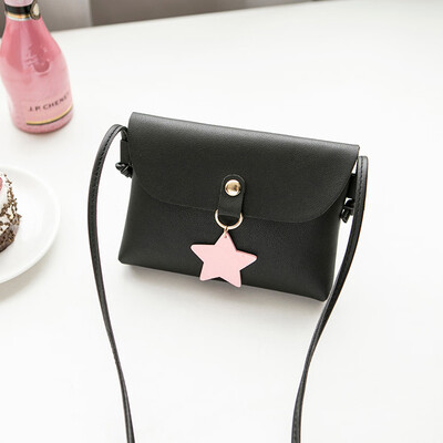 

Tailored Women Solid Cover Crossbody Bag Shoulder Bag Messenger Bag Phone Coin Bag Black