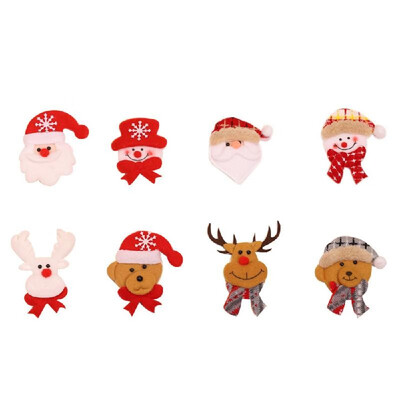 

Christmas Fabric Doll Pendant Santa Snowman Elk Bear Christmas Tree Widget Christmas Decorations Eight Patterns Random Delivery