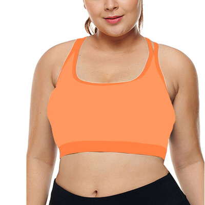 

Roseonmyhand Plus Size Fashion Women Solid Bandage Sleeveless Sport Bra Tank Up Tops Blouse