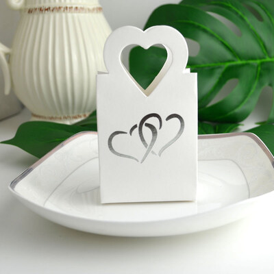 

FUNNYBUNNY 5pcs Wedding Favour Favor Sweet Candy Cake Gift Boxes Bags