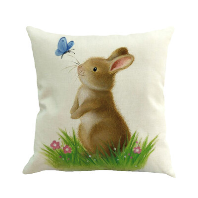 

〖Follure〗Easter Sofa Bed Home Decoration Festival Pillow Case Cushion Cover