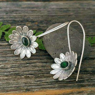 

Vintage Jewelry New 925 Sterling Silver Ruby Earrings Dangle Hoop Emerald Gemstone Earrings Stud Ear Wedding Engagement Gifts