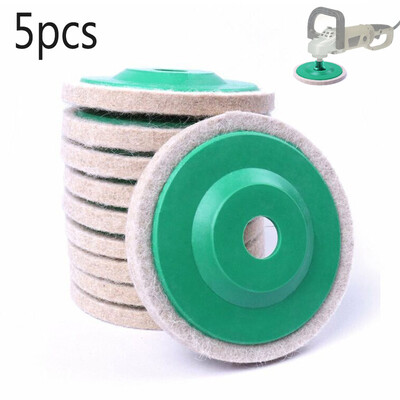 

5pcs Set Wool Felt Buffing Polishing Wheel 100mm Wool Buffer Polisher Disc Pads