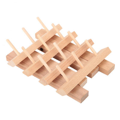 

Greensen 12 Spool Portable Folding Beech Wire Frame Rack Storage Sewing Embroidery Organizer