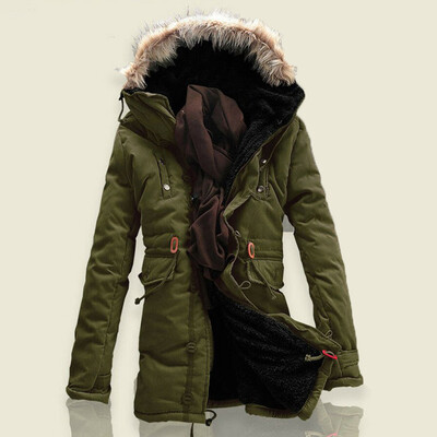 

Winter Mens Fur Collar Hooded Jacket Coats Warm Thicken Cotton Parka Outwear Top