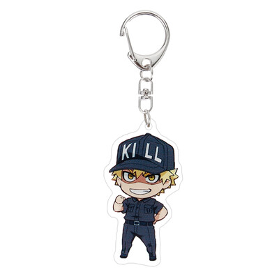 

Fat Bear Anime Cells at Work Cute Acrylic Keychain Phone Strap Charm