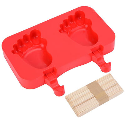 

Greensen Silicone Molds with Lid Ice Cream Bar Mold 2 Cavities Silicone Ice Pop Mold with 20 Sticks