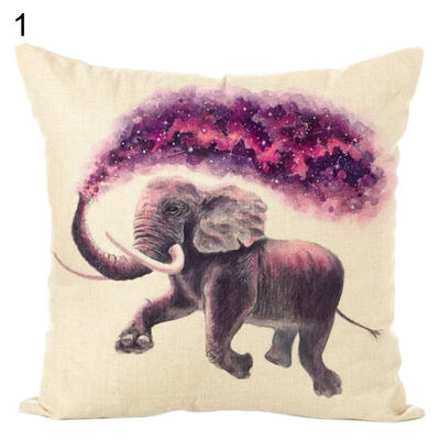 

45x45cm Animal Printed Throw Pillow Case Cushion Cover Home Sofa Bed Car Decor