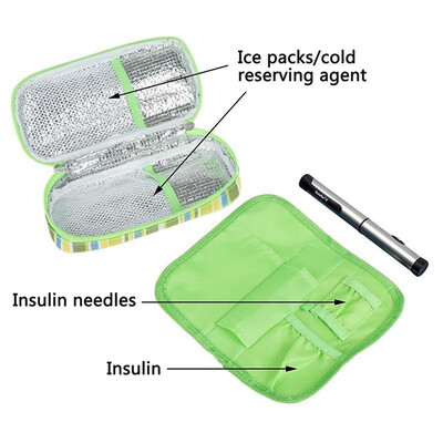 

〖Follure〗Diabetic Organizer Medical Cooler Ice Packs Temperature Cooler