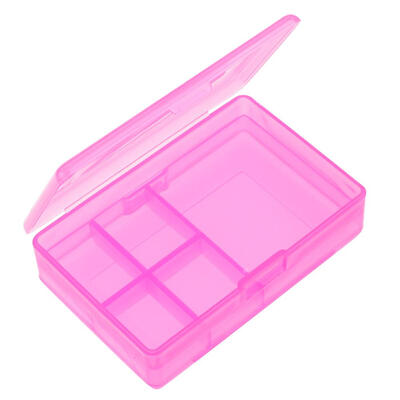 

6 Grid Plastic Transparent Storage Box Jewelry Parts Makeup Organizer Case