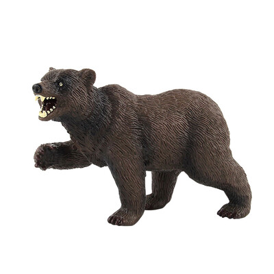 

Tailored Brown Polar Bear Bears Static Model Plastic Action Figures Educational Toys