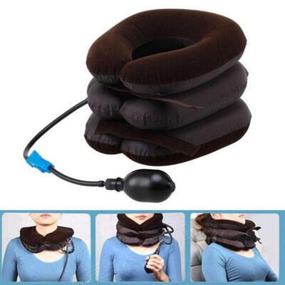 

Fashion Useful Inflatable Air Pillow Cervical Neck Head Traction Soft Brace Device Set