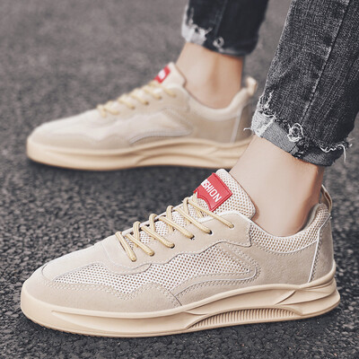 

2019 new summer sports&leisure shoes mens wild white tide shoes breathable mesh Korean fashion mens shoes