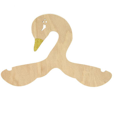 

Child Clothes Hangers Ins Nordic Style Wooden Swan Art Crafts Home Decor