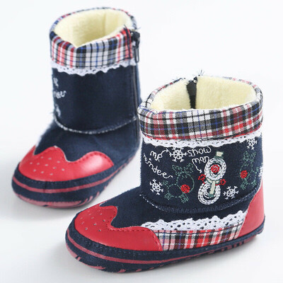 

Christmas Santa Shape Toddler Infant Soft Sole Baby Girls Boys Prewalker Shoes