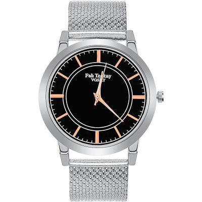 

Retro Watch Womens Fashion Female Mesh Band Stainless Steel Analog Quartz Luxury Wristwatch Rose Gold Watches 2019 Silver Clock