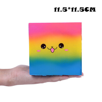 

Siaonvr Hot Emoticon Square Stress Reliever Scented Slow Rising Kids Toy Squeeze Toys