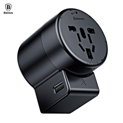

Baseus Multi-functional Dual USB 6A Conversion Socket with Rotatable EU UK