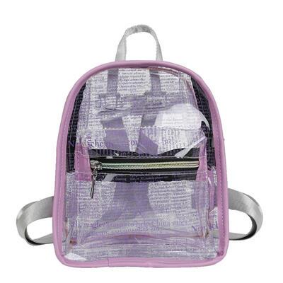 

Clear Transparent PVC Shoulders Bag Women Casual Letters Shoulder Bolsa