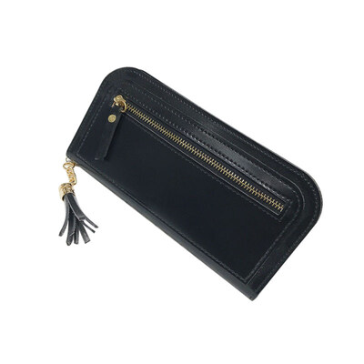 

Women Faux Leather Clutch Bag Shopping Large Capacity Purse Solid Color Wallet