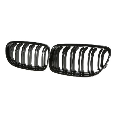 

Pair of Gloss Black Car Front Grille Grilles with Double Line for BMW E90 2008-2011