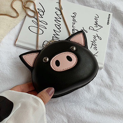 

Female 2019 autumn new Korean fashion girl cute little pig bag leisure chain slung round bag