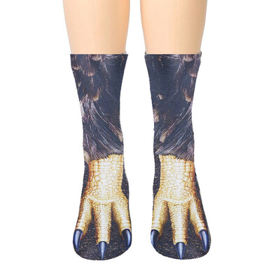 

3D Animal Paw Cat Tiger Feet Paw Print Foot Socks Elastic Hosiery Cotton Socks