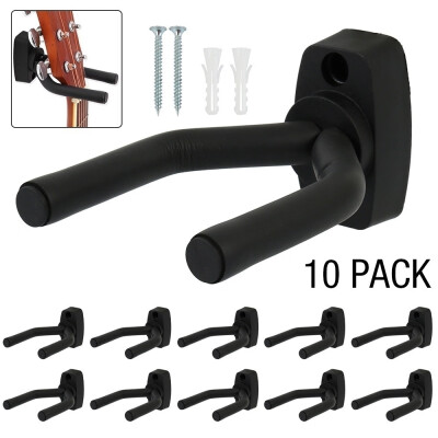 

Universal Guitar Instrument Wall Mount Hanger Holder Stand Rack Hook Color Black