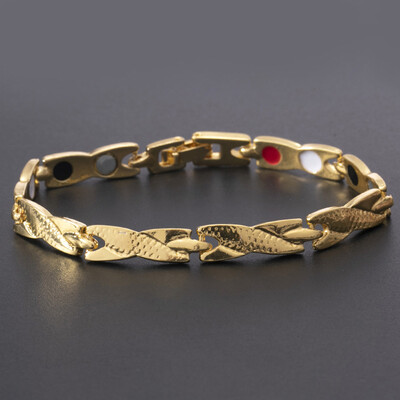 

4 Colors Twisted Healthy Magnetic Bracelet For Women Girls Therapeutic Energy Stainless Steel Charm Bracelets