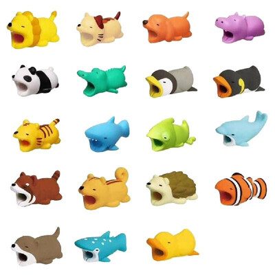 

1 Pc Cute Cable Protector USB Data Line Protection Case Doll Animal Bite Accessory Wire Organizer Cord Winder for iPhone iPad Andr