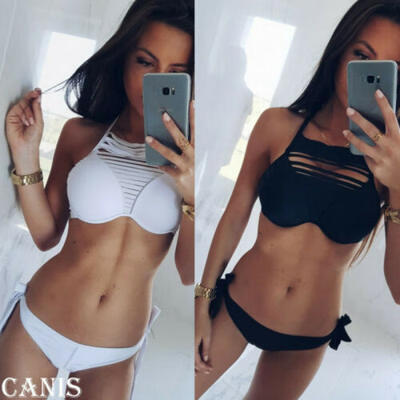 

█Women Push Up Bikini Set Bra Padded Swimwear Bandage Lady Swimsuit Bathing Suit