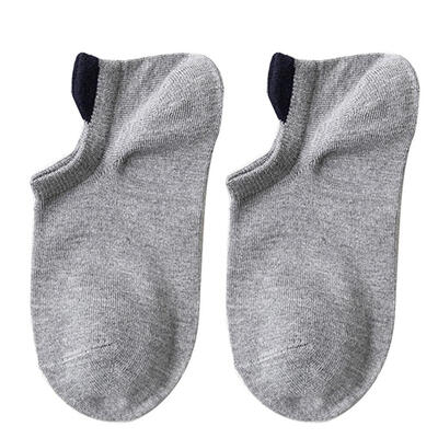 

Womens Color Block Low Cut Breathable Cotton Elastic Short Ankle Boat Socks