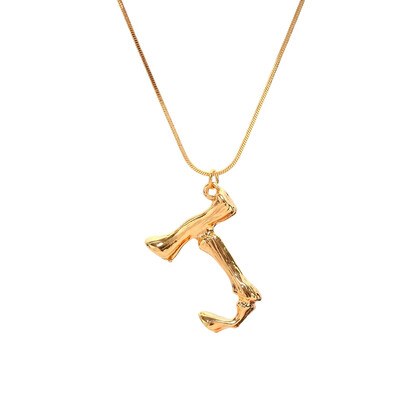 

Gold Letter Necklace Hot Fashion Vintage Jewelry Hyperbole Big English Letter Pendant Gold Chain Dangle Necklace For Women Gift