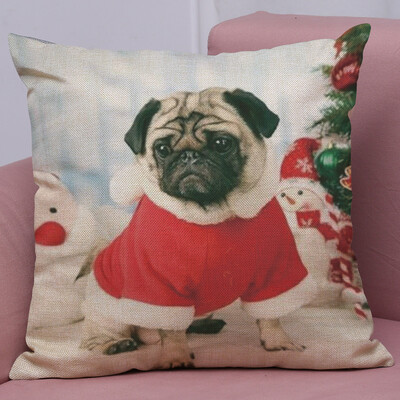 

Gobestart New Christmas Cotton Linen Pillow Case Sofa Cushion Cover Home Decor