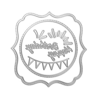 

7pcs DIY Happy Birthday Metal Cutting Dies Scrapbooking Embossing Stencils