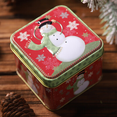 

Toponeto Square Bump Candy Box Storage Iron Box Christmas Candy Cans ChildrenS Gift