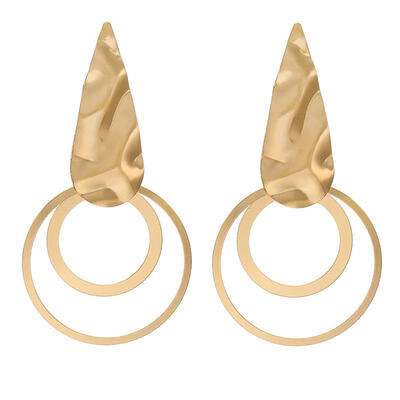 

Korean New Trendy Earrings Geometric Round Dangle Drop Earrings For Women Long Statement Earings Fashion Jewelry 2019 Oorbellen