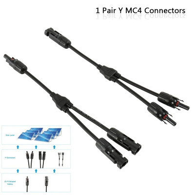 

NEW 1 Pair MC4 Branch Y Adapter Connectors MMF&FFM For Solar Panels Cable