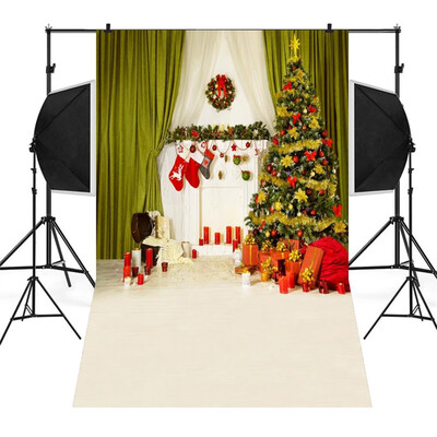 

〖Follure〗Christmas Backdrops Snowman Vinyl 3x5FT Lantern Background Photography Studio
