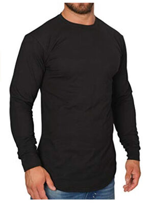 

Mens Slim Fit O Neck Long Sleeve Muscle Tee T-shirt Basic Casual Tops Blouse
