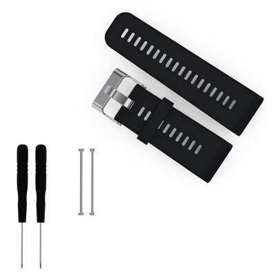 

〖Follure〗Fashion Sports Soft Silicone Band Strap Bracelet For Garmin vívoactive HR BK